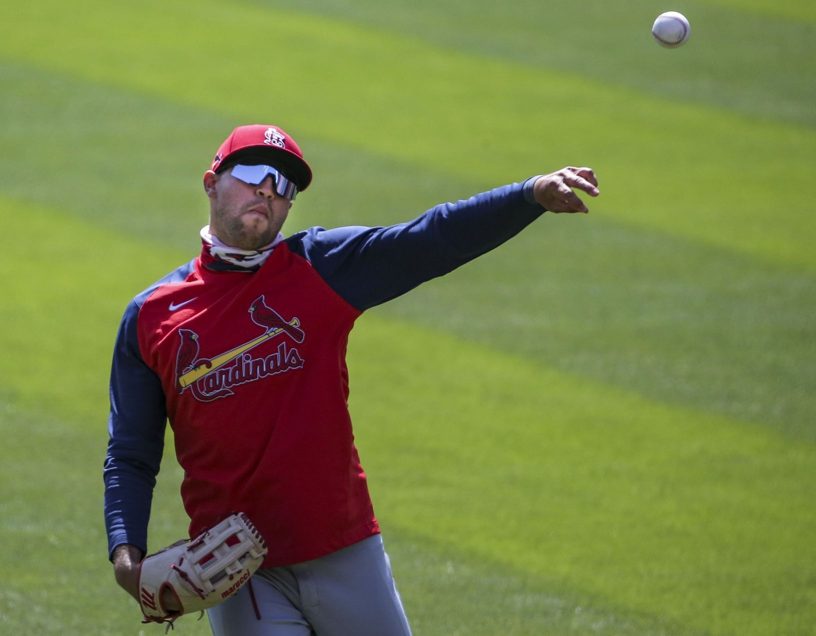 Cardinals hold a team workout ahead of opening day